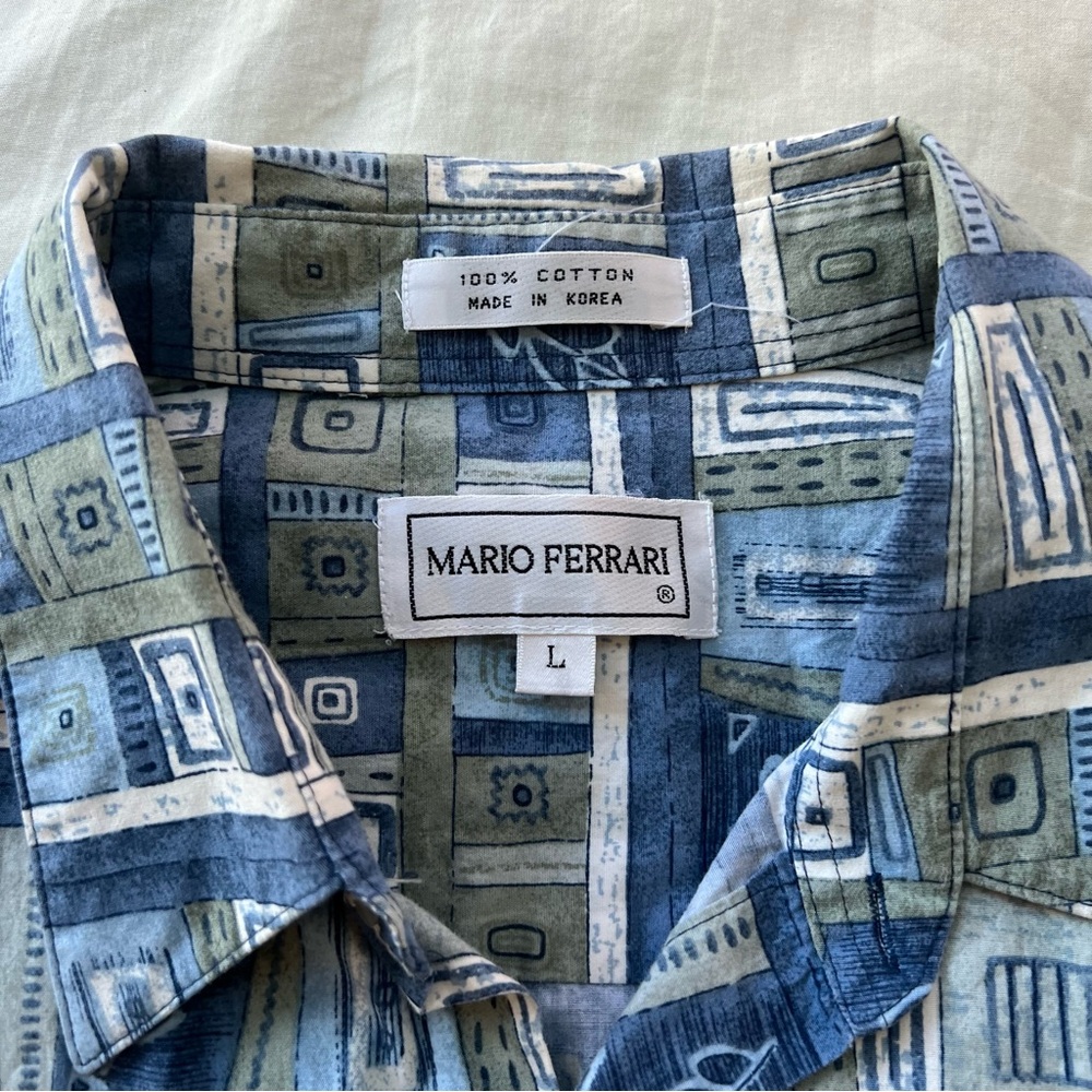 Mario Ferrari Patterned Button Up Shirt - Picture 8 of 9